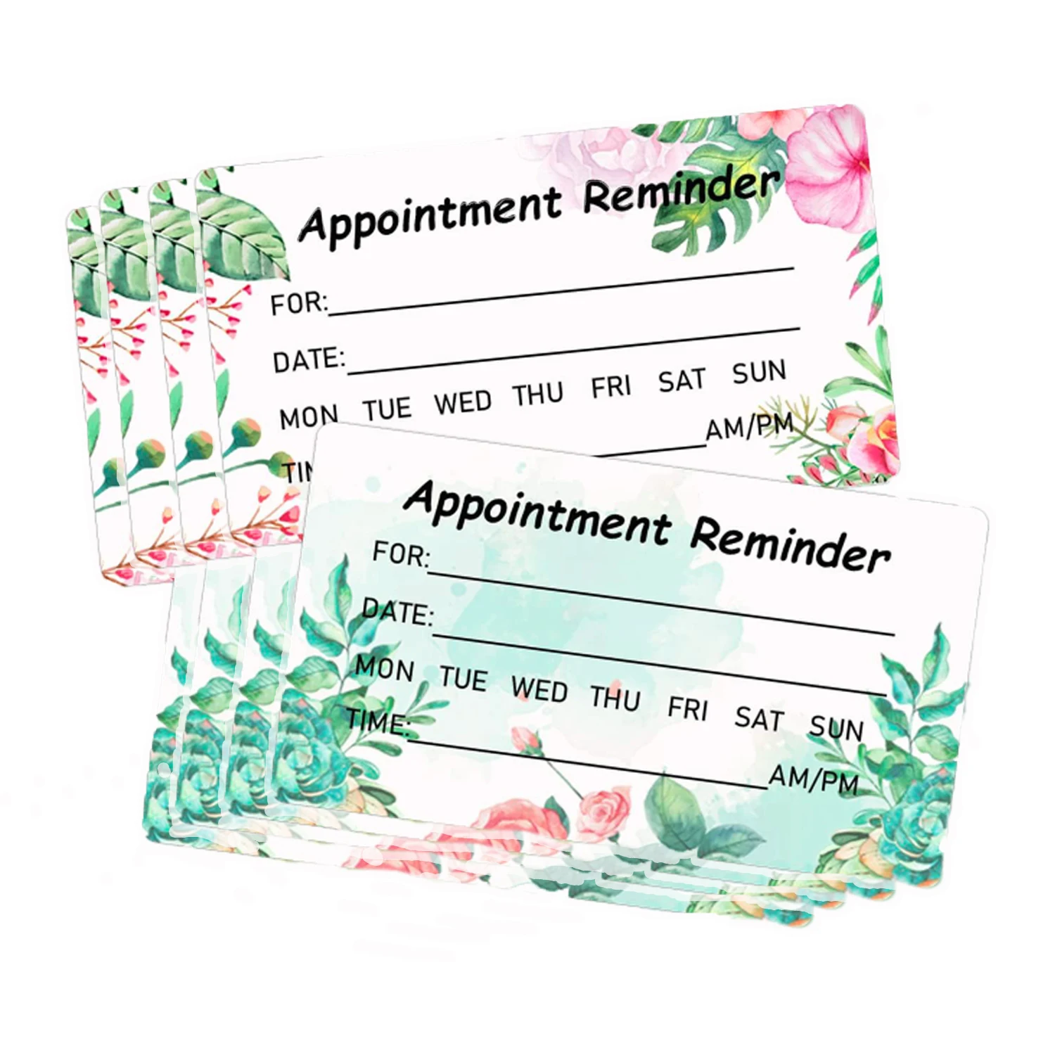 2*3.5inch Appointment Reminder Cards Client Appointment Business Cards for Hair Beauty Salon Dental Office 50pcs