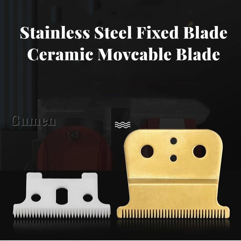 Electric Clipper Blade Kit  Replacement Stainless Steel Ceramics Cutter Head Set Modification Accessories Suitable For Andis T