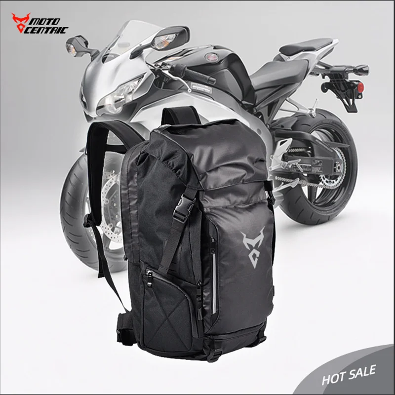 Motocentric Multi-Purpose Motorcycle Travel Backpack Shoulder Helmet Bag Riding Gear Rear Seat Bag Breathable And Waterproof