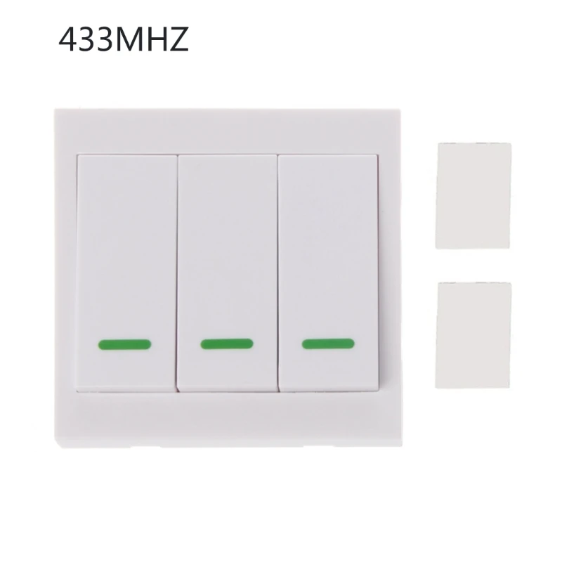 1 interruptor Panel pared 433MHZ 315MHZ 50M placa pared Control remoto largo alcance para sala estar 164 pies