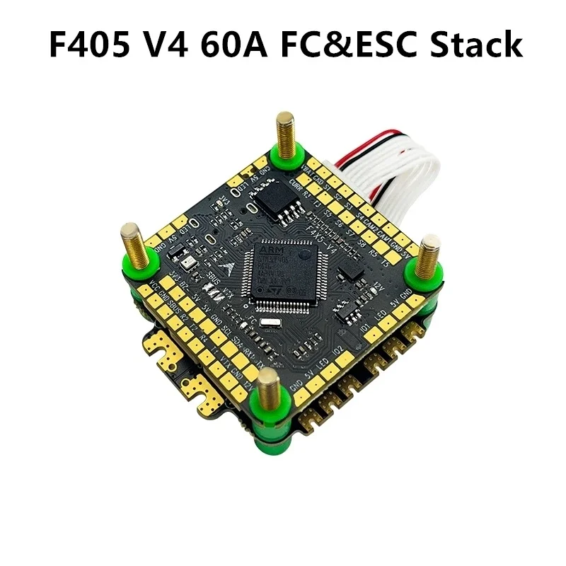 

For Aocoda-RC F460S F405 V4 60A FC&ESC Stack F405 Flight Controller Bluejay 60A 4-in-1 ESC 30x30 for Mark4 RC FPV Racing Drone