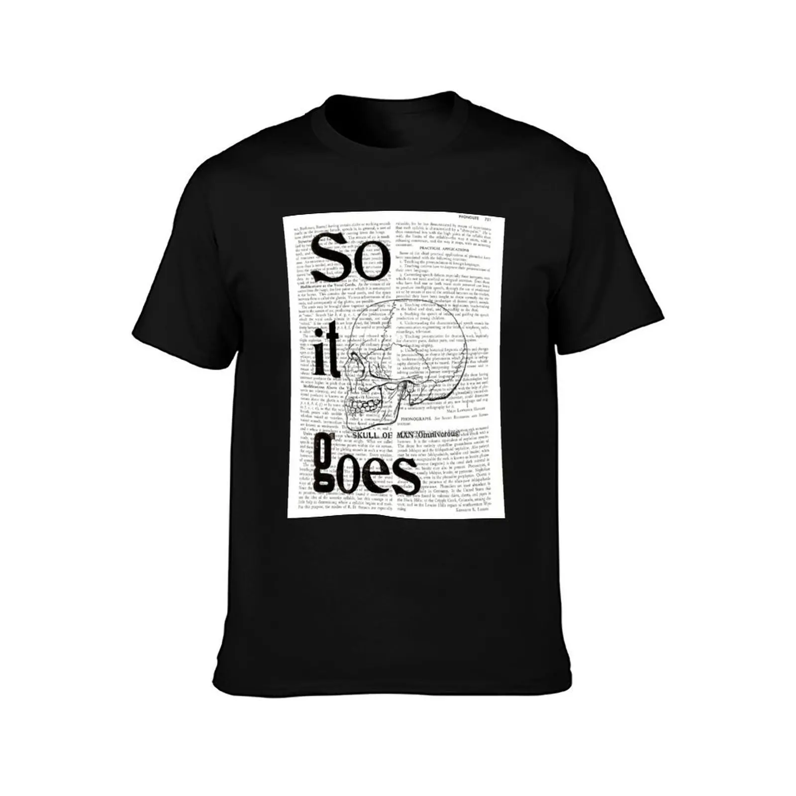 So It Goes, Vonnegut T-Shirt Cool Feeling Summer Tee Shirt T-Shirt