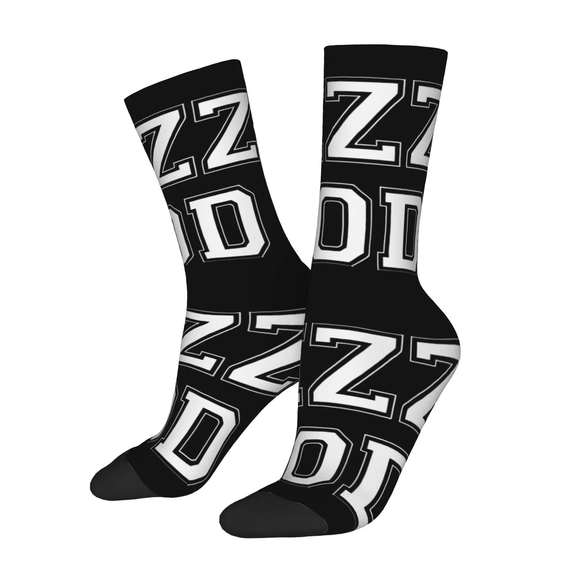 

1 Pair Funny Sock Rizz God Master Of Charm Vintage Quality Pattern Printed Men Crew Socks Casual Men's Socks