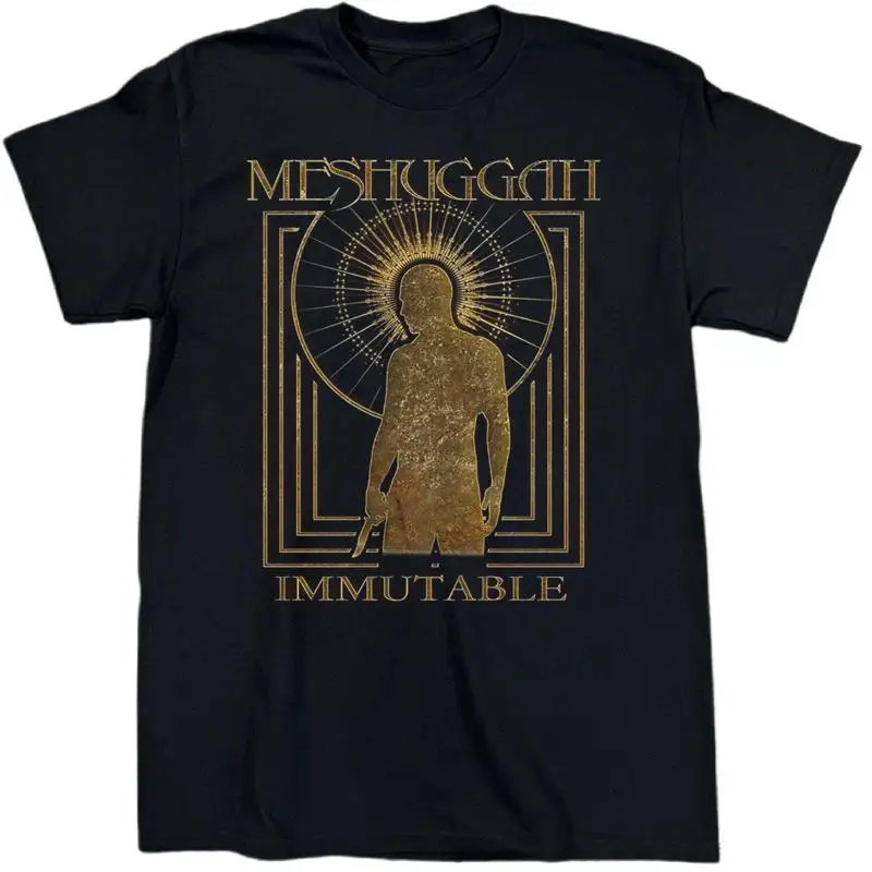 Meshuggah Band Immutable For Fans Cotton Black T Shirt S 5XL TR528