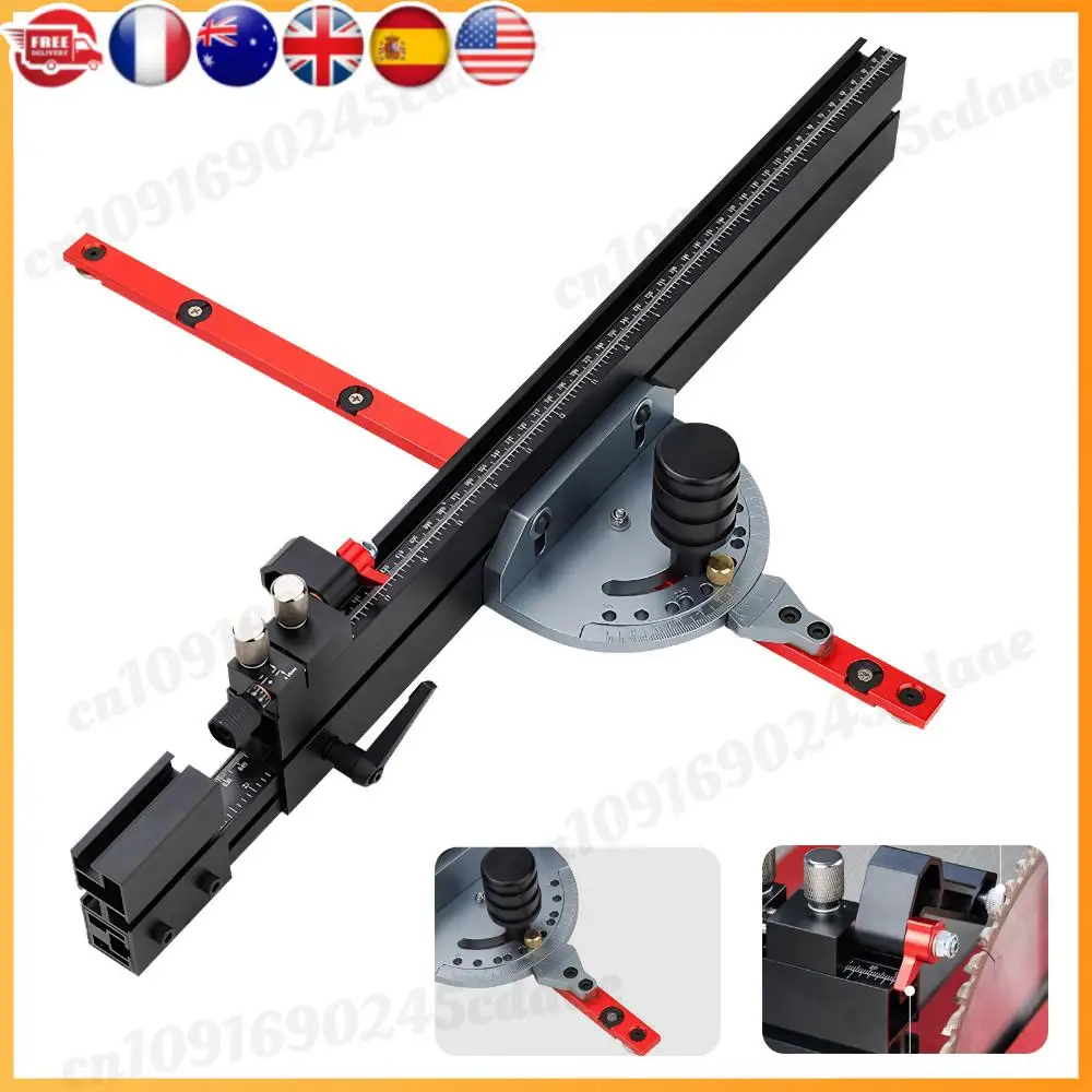 

11 Angle Stops Miter Gauge Adjustable Table Saw Precision Miter Gauge System Standard Slot 3/4 X 3/8 Inches for Woodworking