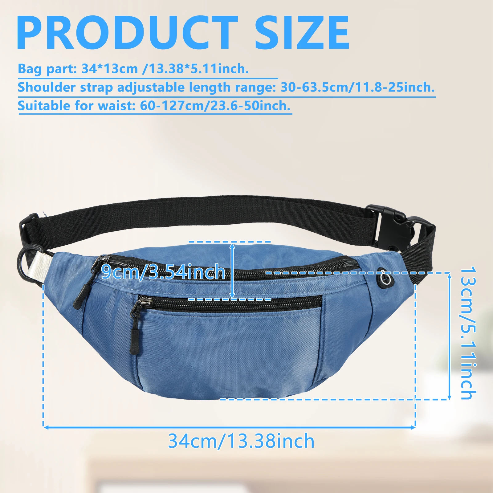 Men's Breast Package Waterproof Outdoor Sports Bag Oxford Cloth Pouch Korean-style Waist Bag Fanny Pouch Crossbody Male Bags