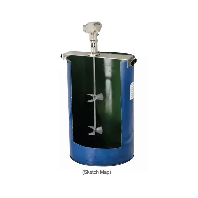 

1/2HP Agitator Pneumatic 3 Cylinder 50 Gallon Paint Foldable Propeller 200 Liter Capacity Pneumatic Paint Air Agitator