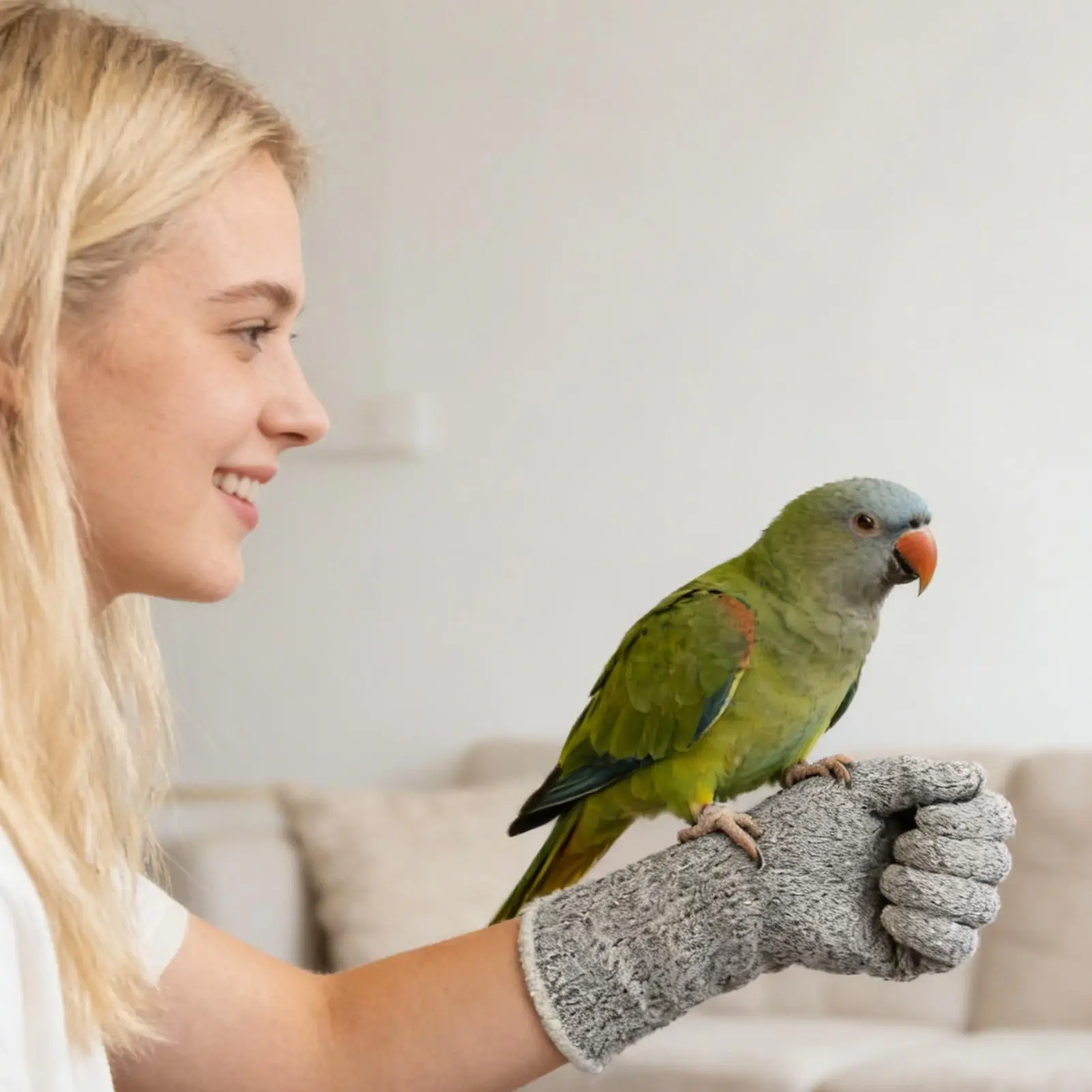 1pcs Gloves Bird Bite Proof Scratch Resistant Bite Proof Machine Washable Guard Breathable Protection Glovesor Pet Parrot Bird