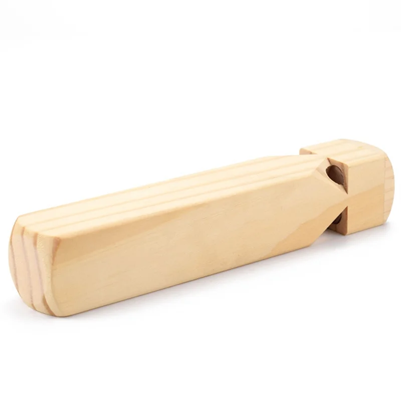 M15K-Solid Wood Train Whistle 4 Tone, Role Play Lover Wooden Whistle For Educational Party Durable Easy To Use