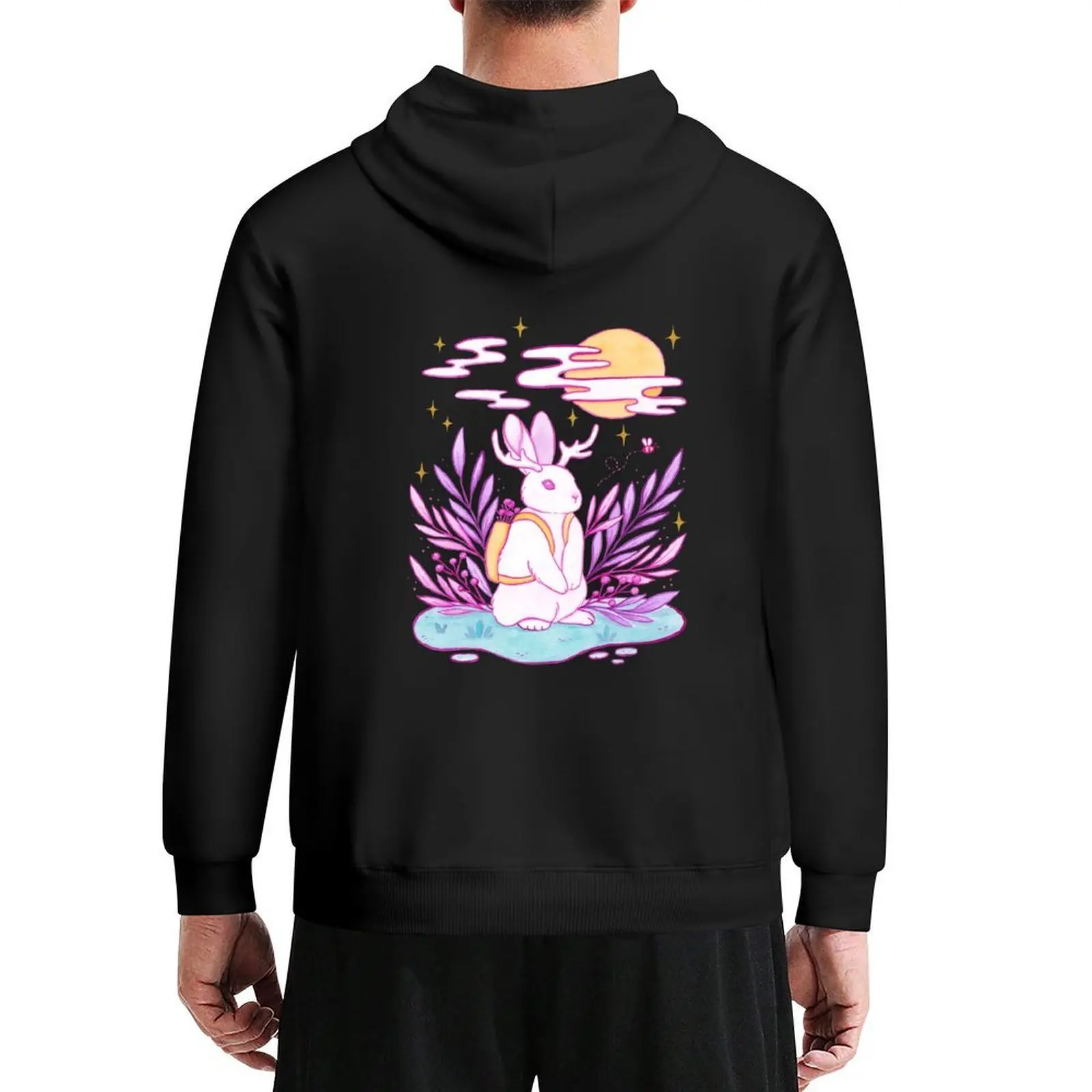 

Plant Jackalope // Black | Nikury Hoodie men clothes clothes for men korean autumn clothes hoodies for men high quality