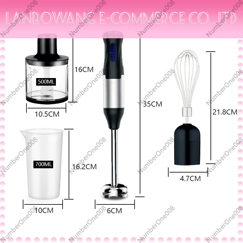 110V Hand Mixer Immersion Blender Set 5-Speed with Whisk Attachment for Baby Food
