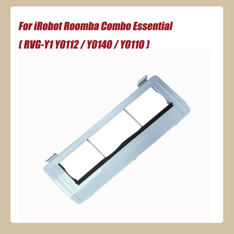 White Main Brush Cover Spare Parts For iRobot Roomba Combo Essential ( RVG-Y1 Y0112 / Y0140 / Y0110 ) Vacuum Cleaner