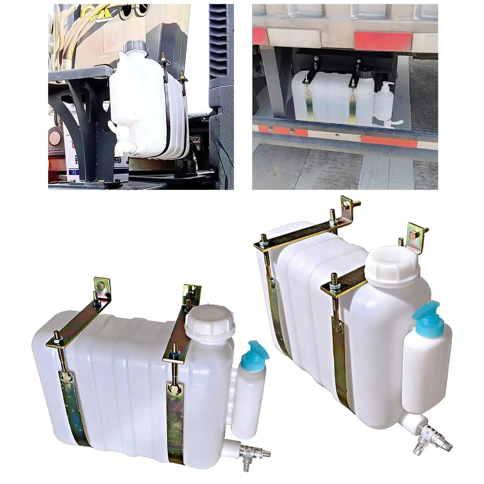 Portable Hanging Water Tank with Random Color Faucet Vehicle Mounted Storage Container for Truck Water Pond