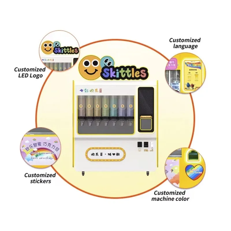 Chocolate Bean Vending Machine Supports Multiple Languages ADA Compliant Touchscreen SDK Enabled Cloud-Based Customized 2026 New