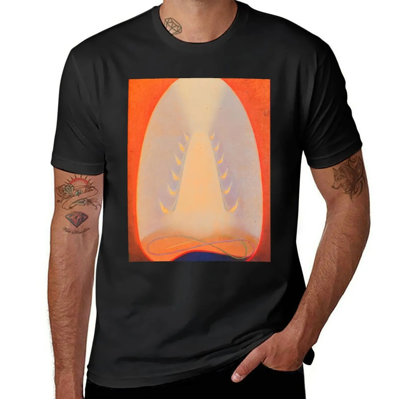 Agnes Lawrence Pelton style T-Shirt vintage summer top graphics t shirts men