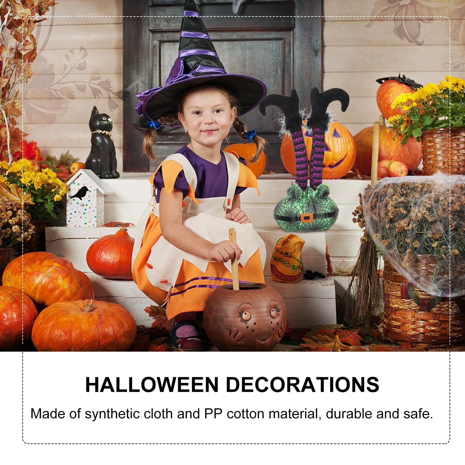 

Upside Down Leg Prop Halloween Decoration Durable PP Cotton Synthetic Cloth for Indoor Outdoor Party Festive Home Decor