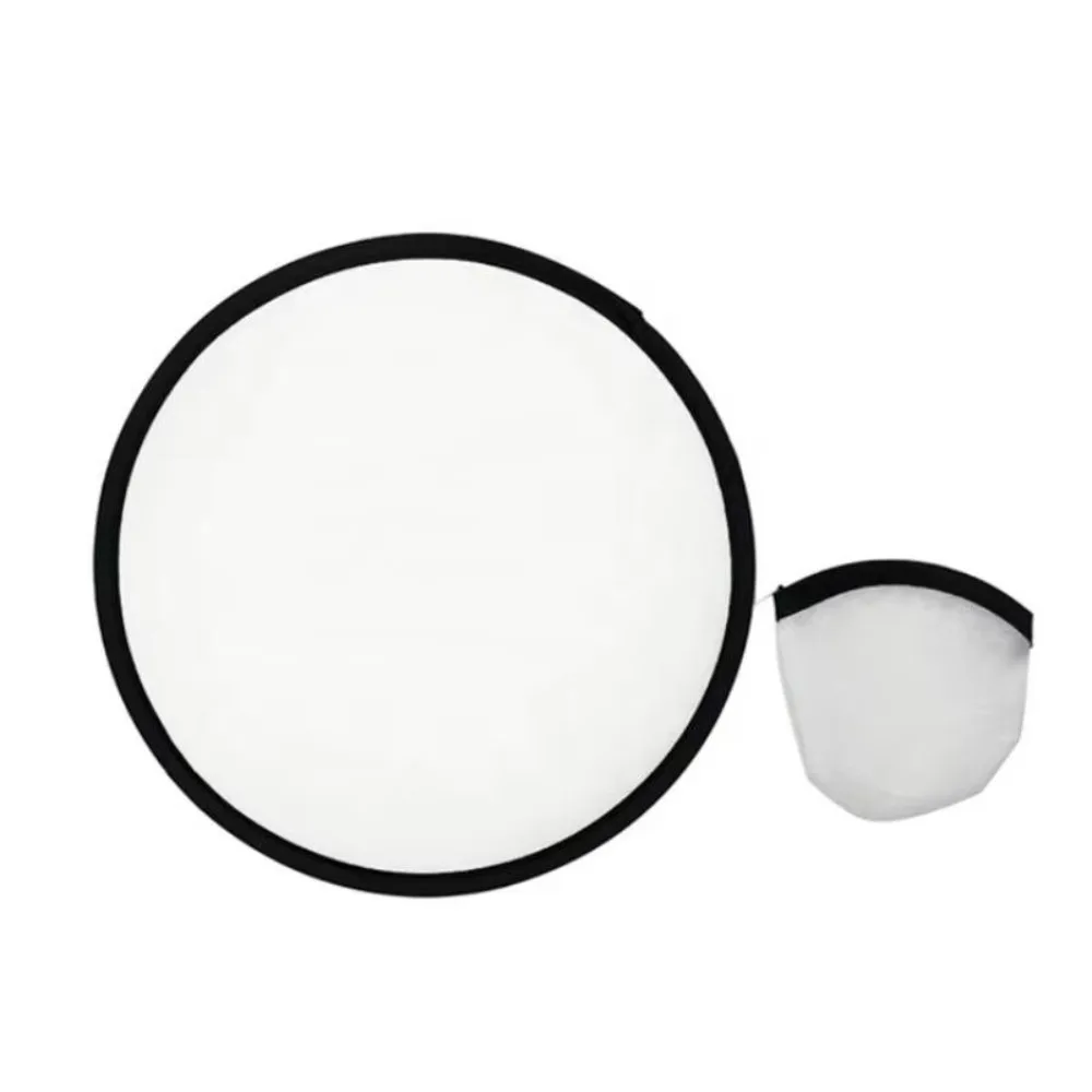 New Round Shape Folding Fan Handheld Size Circular Portable Fan Simple Style Foldable Design Circular Fan Outdoor Use