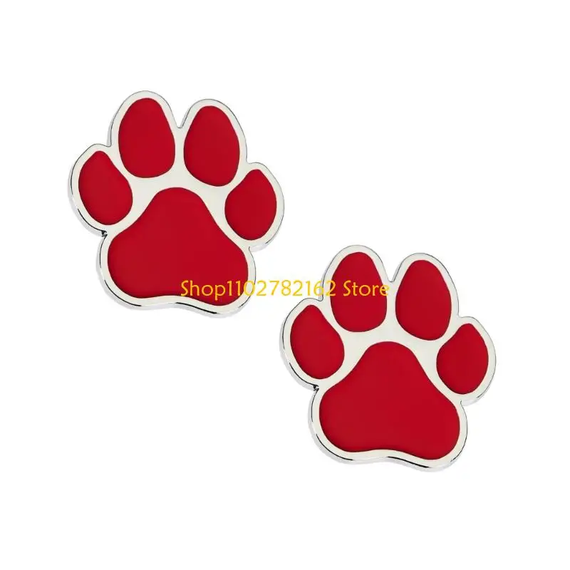 547B Pair Zinc Alloy Animal Print Car Decal 3D Effect for SUV Motorcycles Exterior