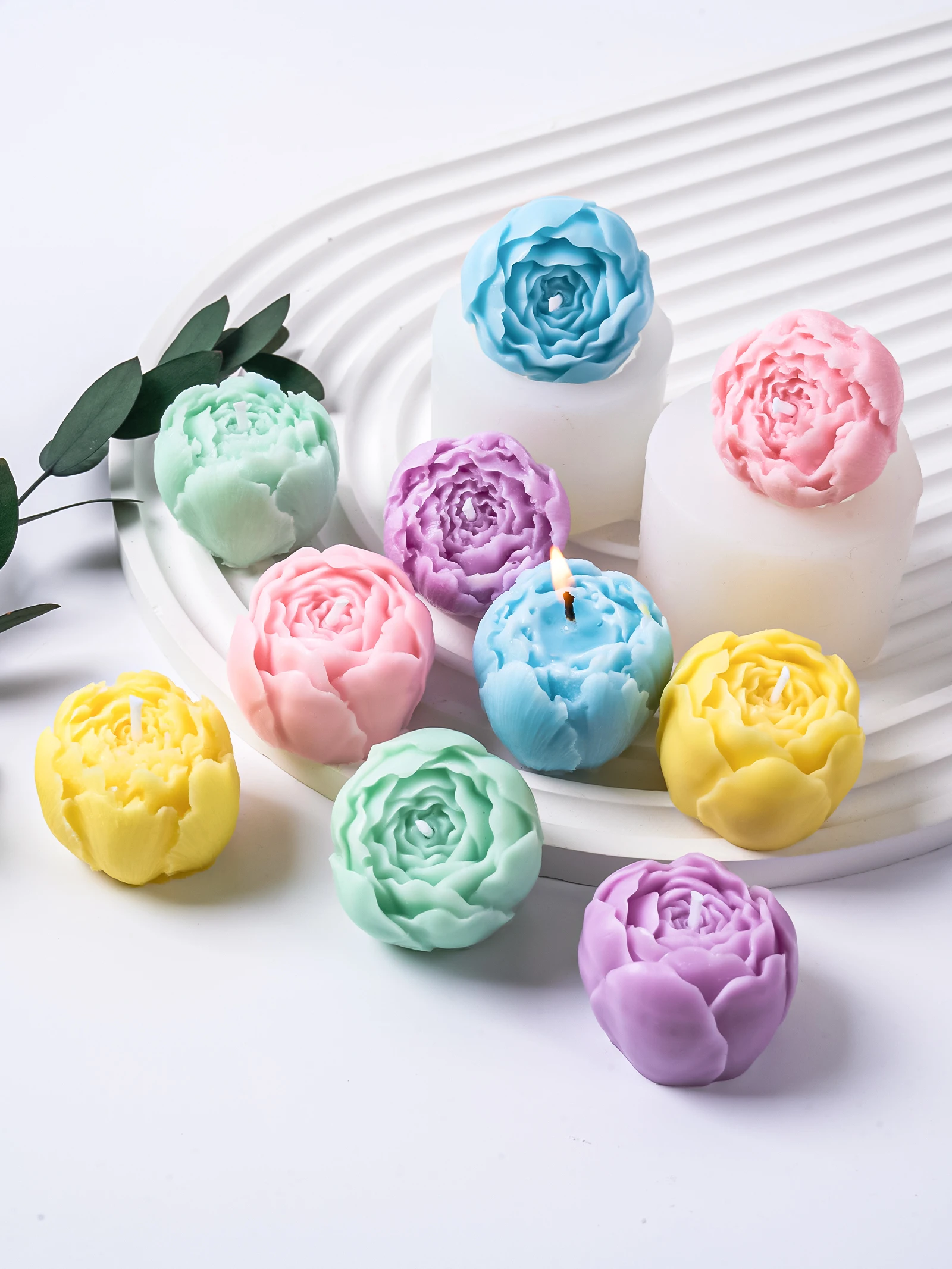 

DIY Остин Цветок Ароматические Свечи Силиконовые Формы 3D Мини Роза Мыло Ручной Работы Гипсовая Смола Изготовление Формы Для Ледяного Торта Домашний Декор