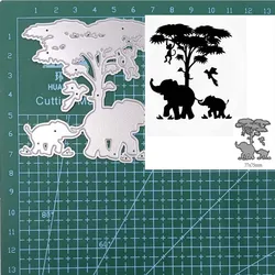 Metal Cutting Dies Cut Mold Animal elephant Decoration Scrapbook Paper Craft Knife Mould Stencils DIY