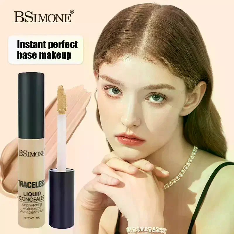 BSIMONE Liquid Concealer-Lightweight Dark Circle Blemish Pore - Minimizing Creamy Concealer, Natural Finish