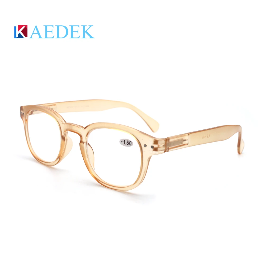 KAEDEK 2020 Trend New Color Reading Glasses Retro Europe Style Quality Men Women Eye Glasses With Flex Lesebrillen