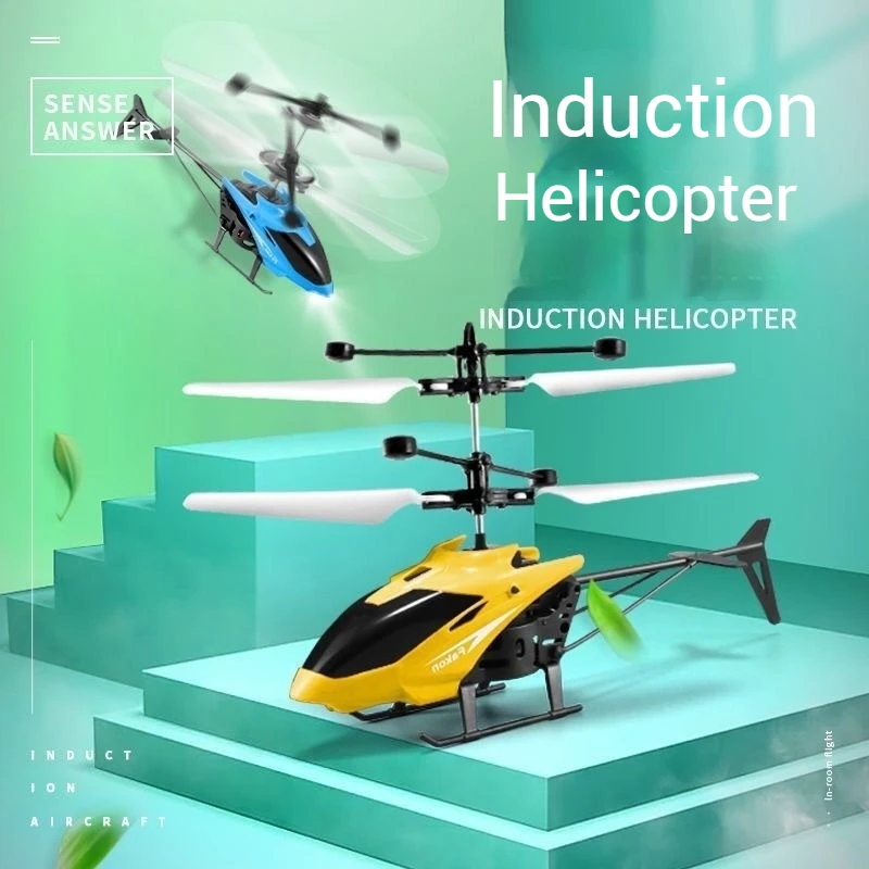 Remote Controlled Aircraft Induction Suspended Two-Way Helicopter Drop Mini Rc Drone Interaction Playable Suspension Helicopter