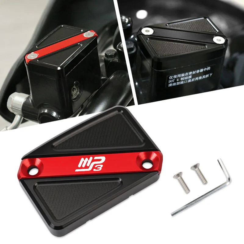 Motorcycles Accessories Front Brake Reservoir Fluid Tank Cover Oil Cup Cap Fit For PIAGGIO MP3 300 400 500 2015-2021