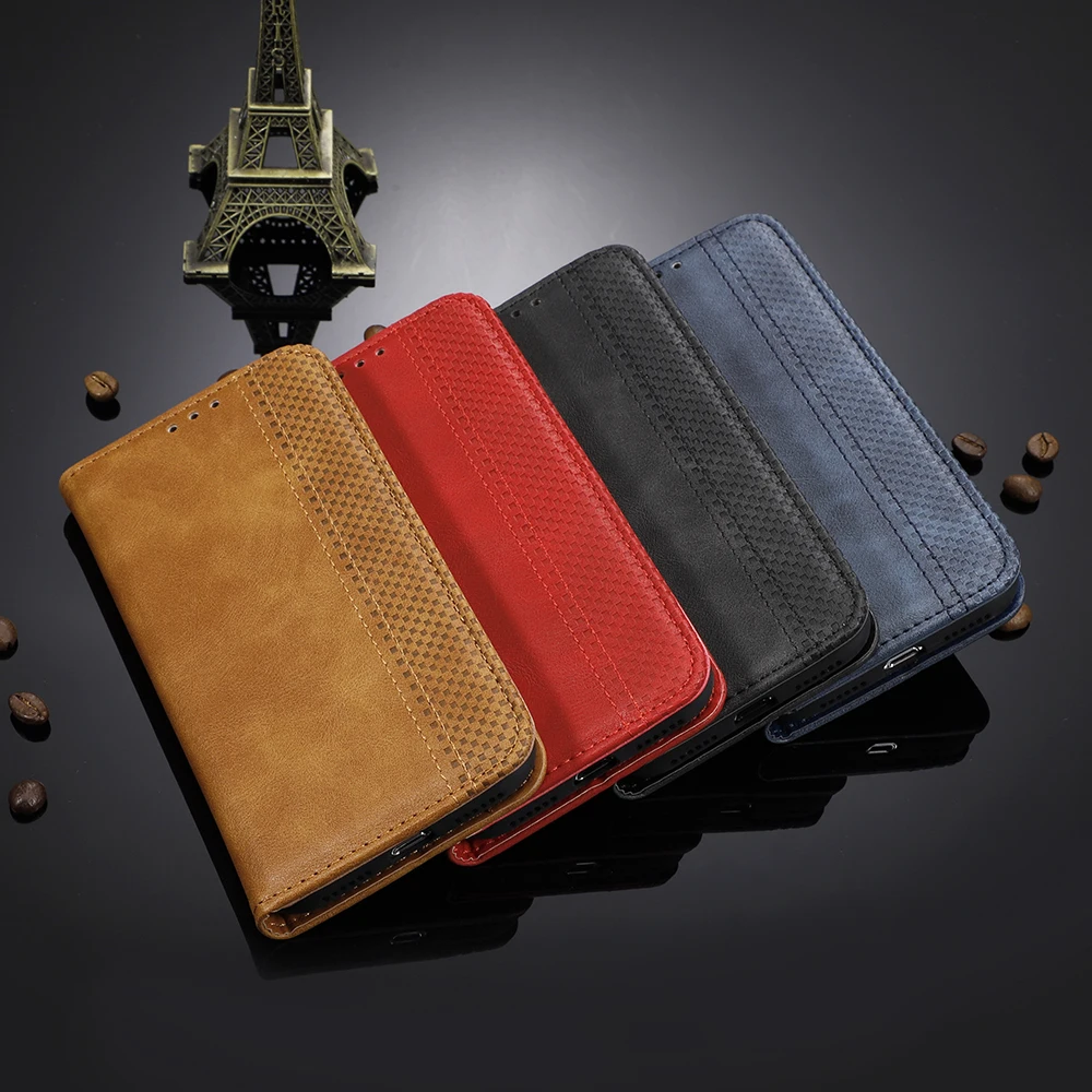 Leather Case For Realme C55 C53 C35 C30 C25S C33 C31 C30S C3 C21Y C25Y C11 C12 C15 C17 C20 C21 C25 X50 X2 Pro XT Flip Case Cover