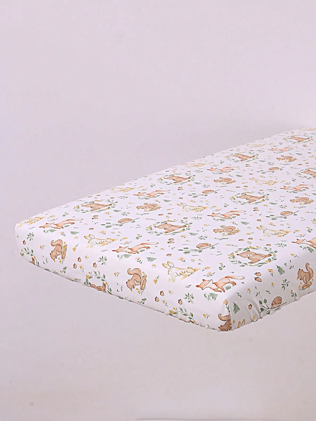 1pc Baby Crib Fitted Sheet with Pure Cotton Fabric For Boys Girls, Mattress Cover Fitted Sheet For 120*60cm/47*24*4in