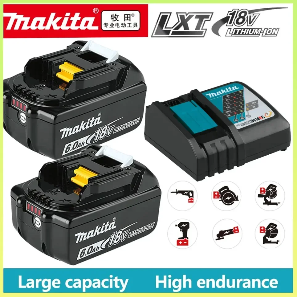 

Original Makita BL1860 BL1850B BL1850 BL1840 BL1830 screwdriver battery & charger 18v Replacement Power Tool Batteries.