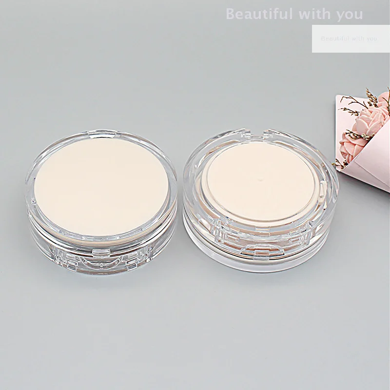 15g/0.5oz Empty Air Cushion Puff Box Portable Cosmetic Makeup Case Container with Powde Sponge Mirror for BB Cream Foundation