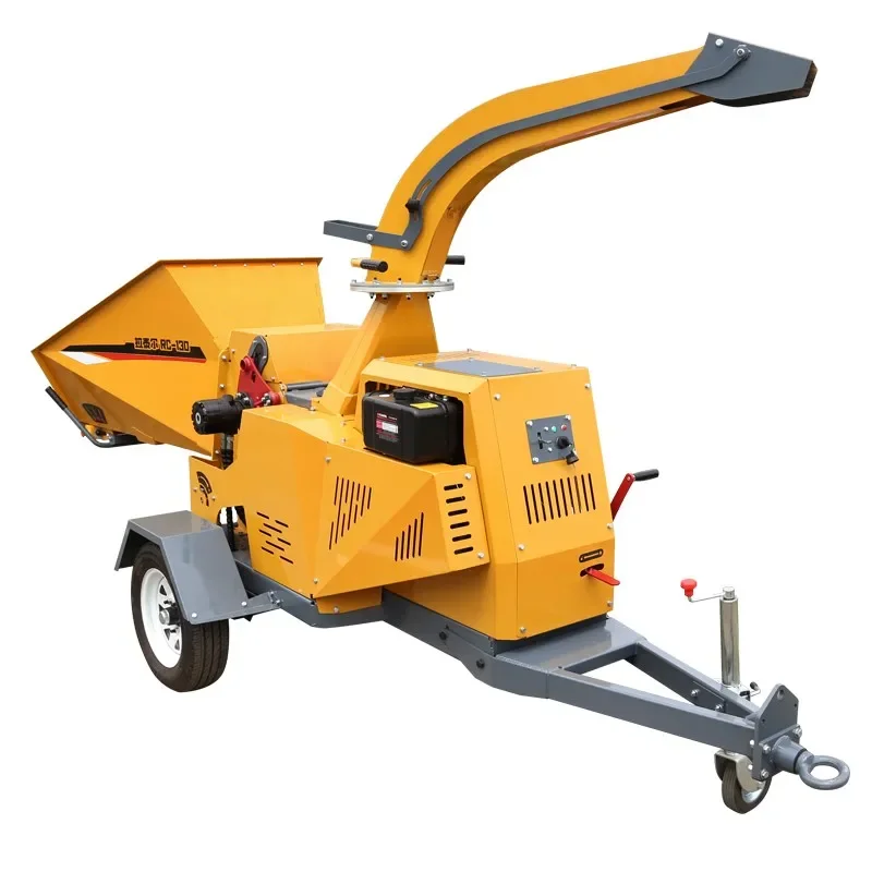 Industrial Brush Chipper Branch Grinder Wood Crusher Biomass 20hp  Engine Towable 6 Inch New Product 2020 Provided 3 Years