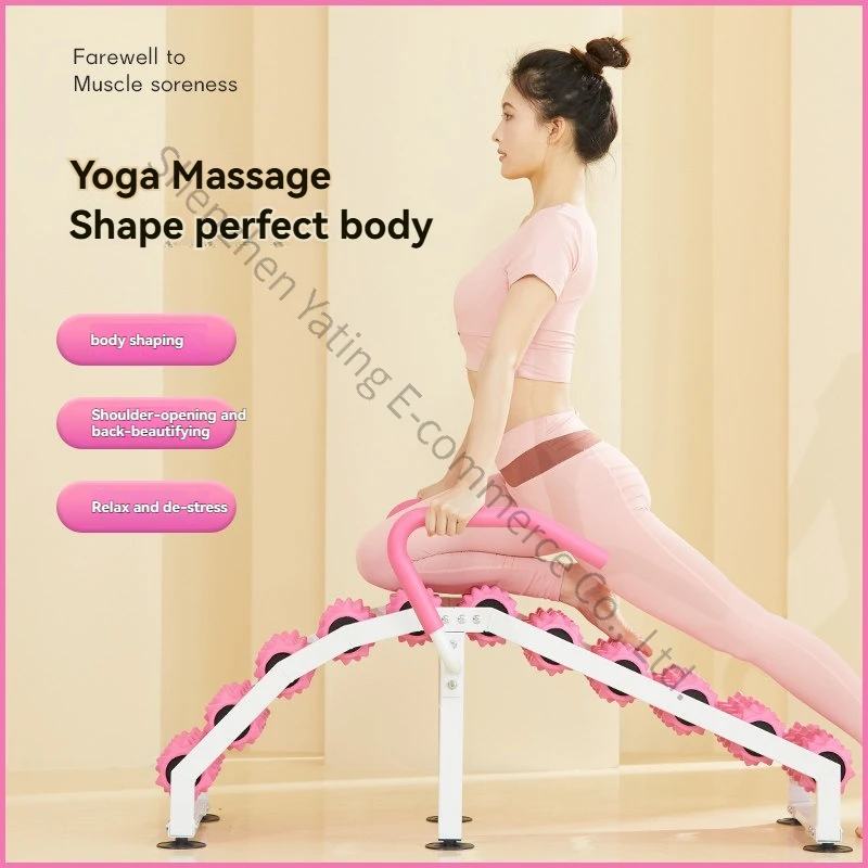 Yoga Wheel Muscle Relaxation Lumbar Soother Pilates Slim Legs Full Body Stretch Massage Open Back Lower Waist Stretcher