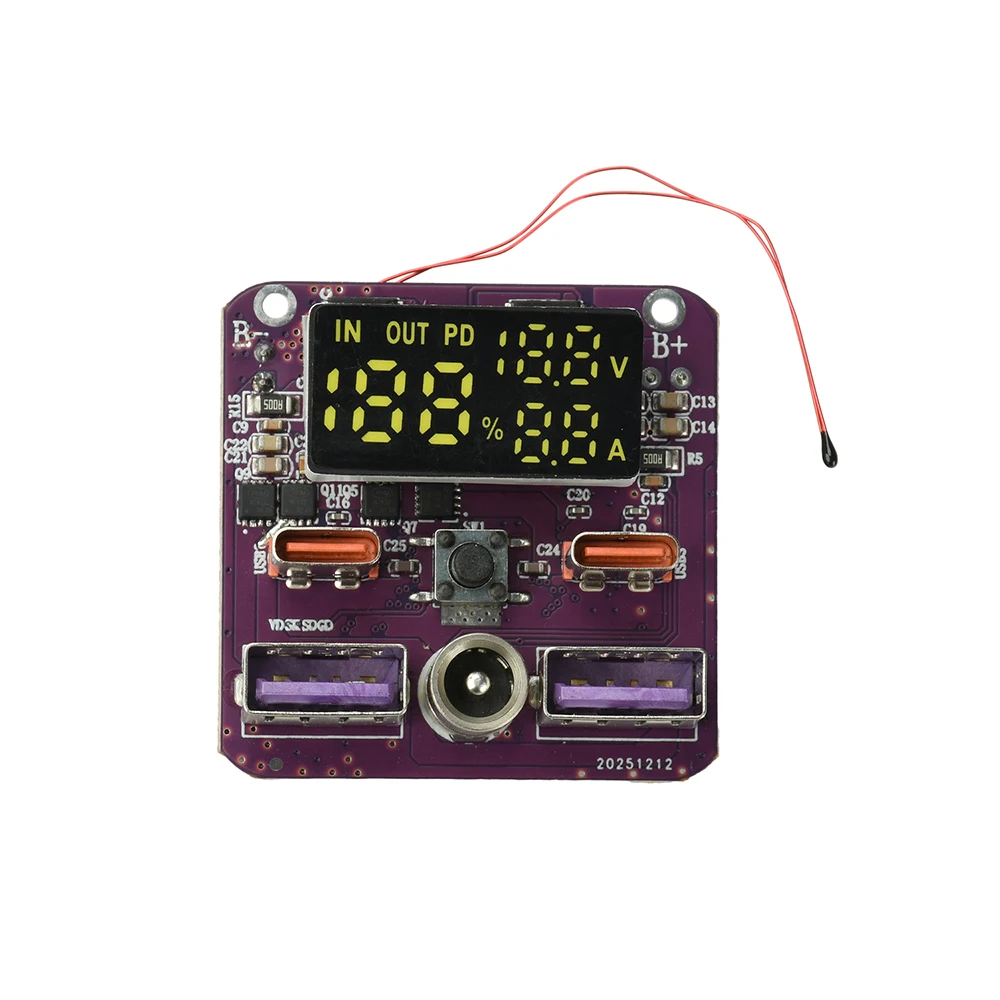 4S PD 100W Bidirektionales Schnelllademodul 20V 5A Ausgang mit DC-Anschluss für Powerbank DIY – Detail 14