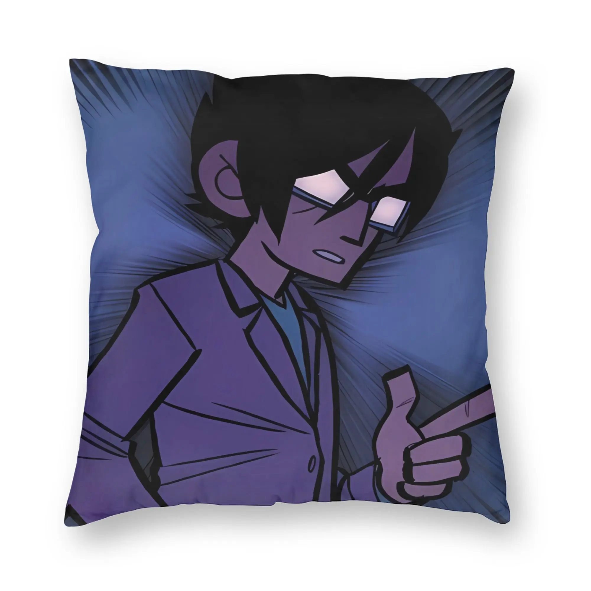 Pillow Cover Scott Pilgrim Dark Hero  Cute Funny Pillow Case For Living Room Sofa Pillowcases