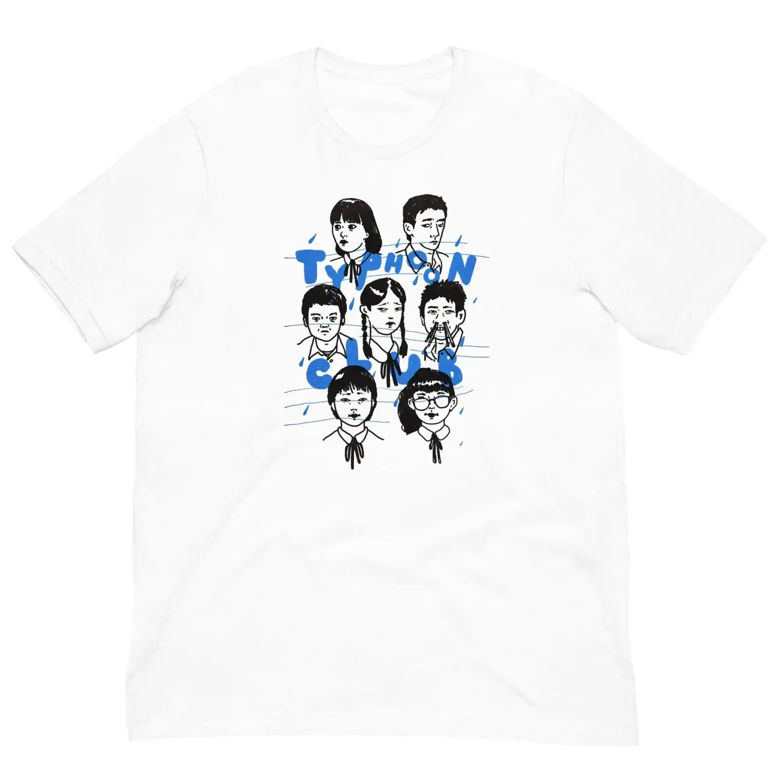 Typhoon Club T Shirt vintage Washed Stretched Unisex Slightly Top For Everyday Wear graphic Breathable Stylish Versatile