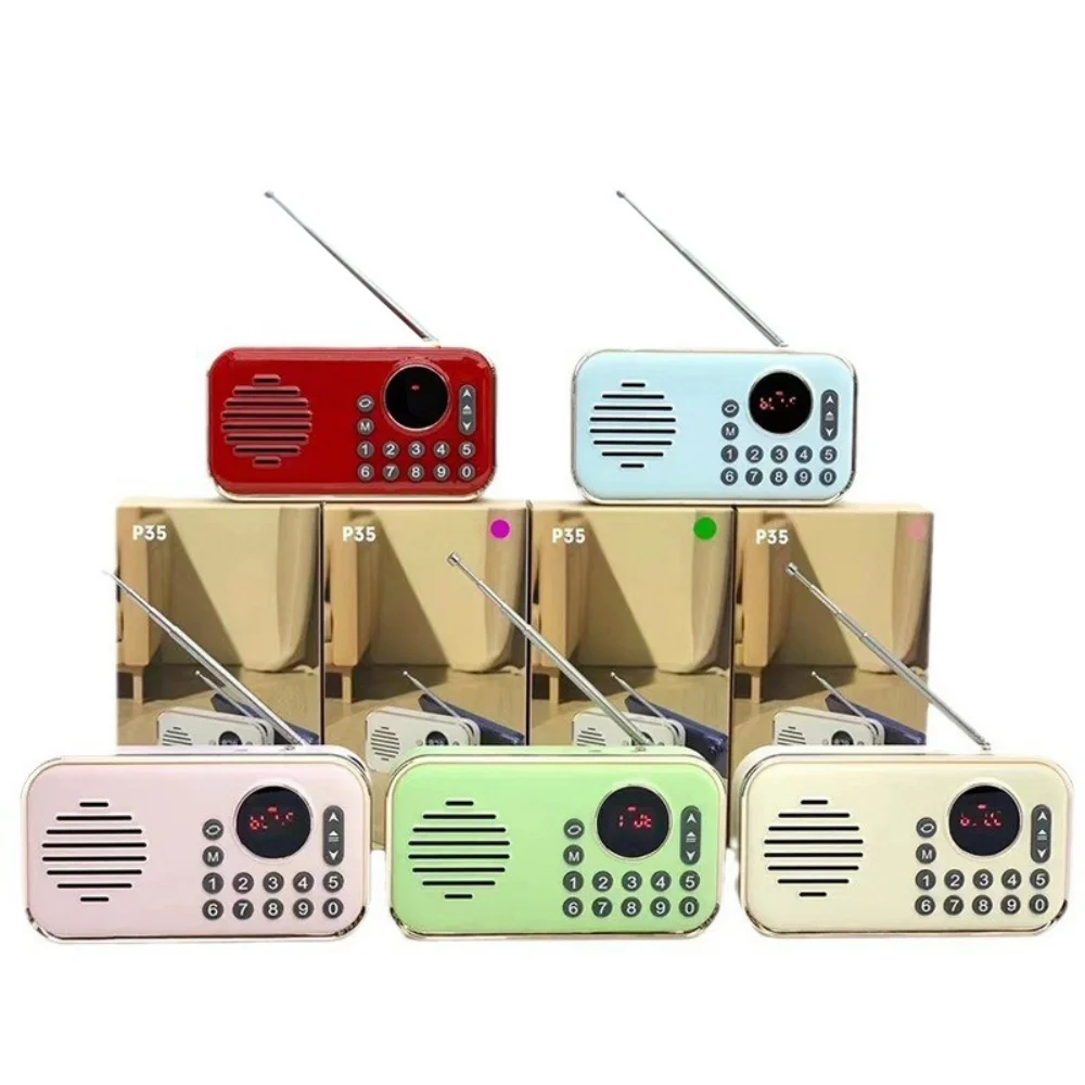 Wireless Stereo Bluetooth Speaker with FM Radio Function HIFI Sound Quality Support BT U Disk TF Card Mini Portable Soundbox