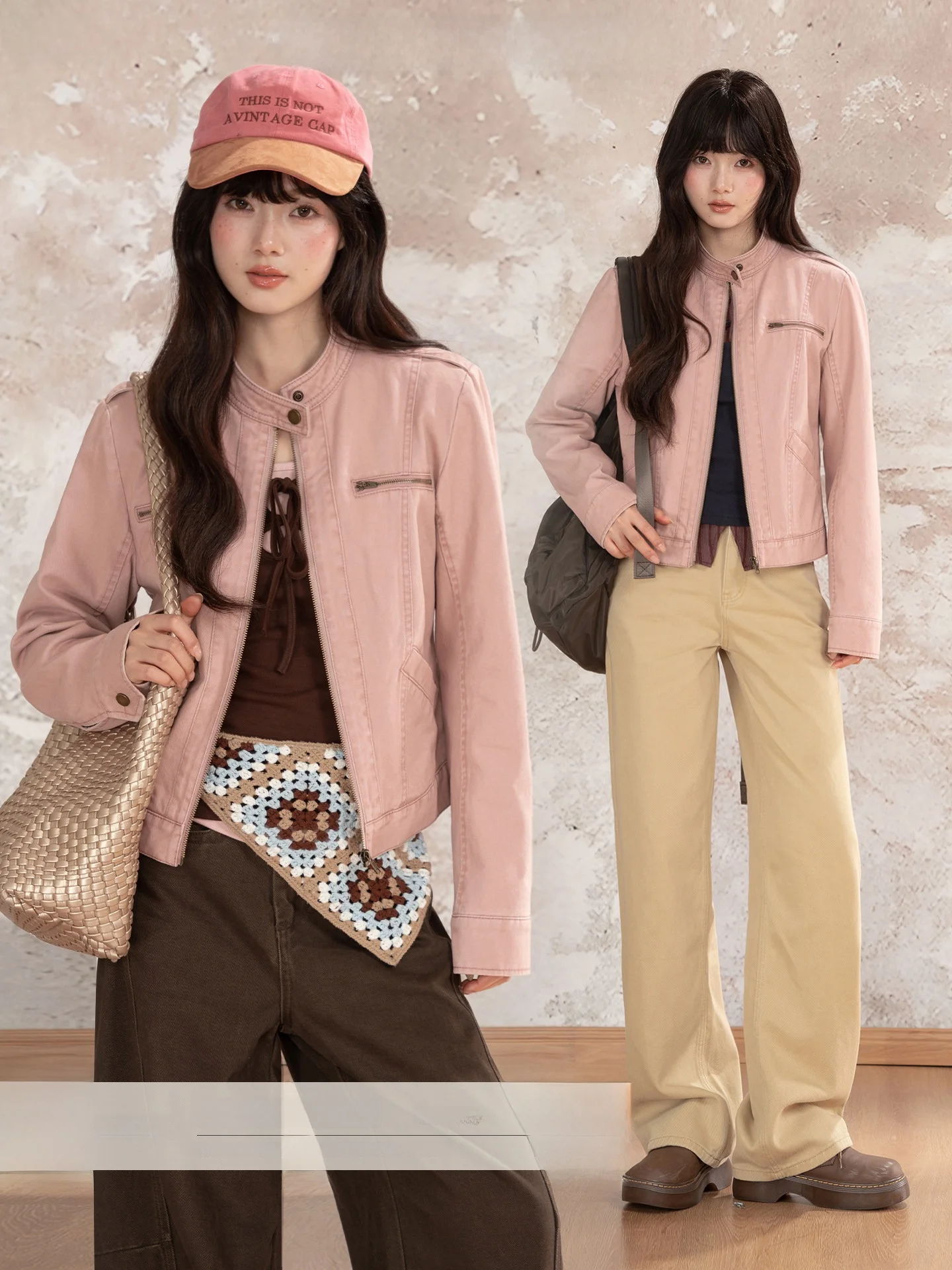 

Loveheynew Спецодежда ort Jaet на молнии Женская осенняя свободная утягивающая хлопковая повседневная модная верхняя одежда в стиле ретро