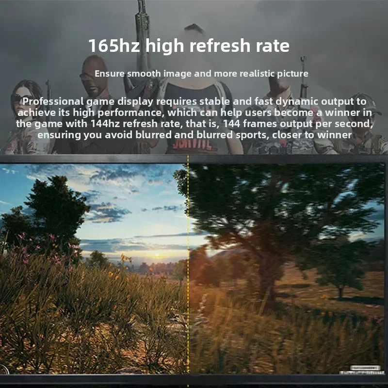 23.8 inch 165Hz high brush chicken eating ultra-thin borderless straight face computer game screen IPS e-sports monitor