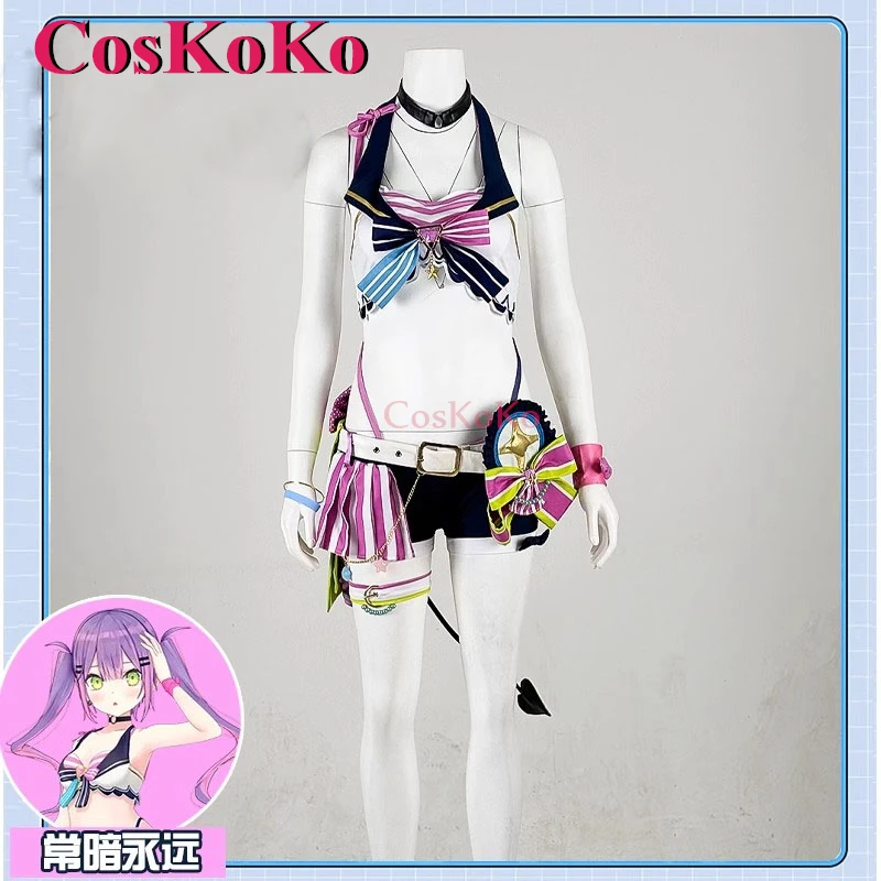 CosKoKo Gawr Gura/Houshou Marine/Tokoyami Towa/Sakamata Chloe Cosplay VTuber Hololive Costume Summer 2023 Live Sexy Swimsuit