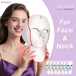 7 Colors Photon Facial LED Mask Red Light Therapy Anti Aging Face Neck Beauty Mask Relaxation Treatment Anti-Wrinkle Skin Care