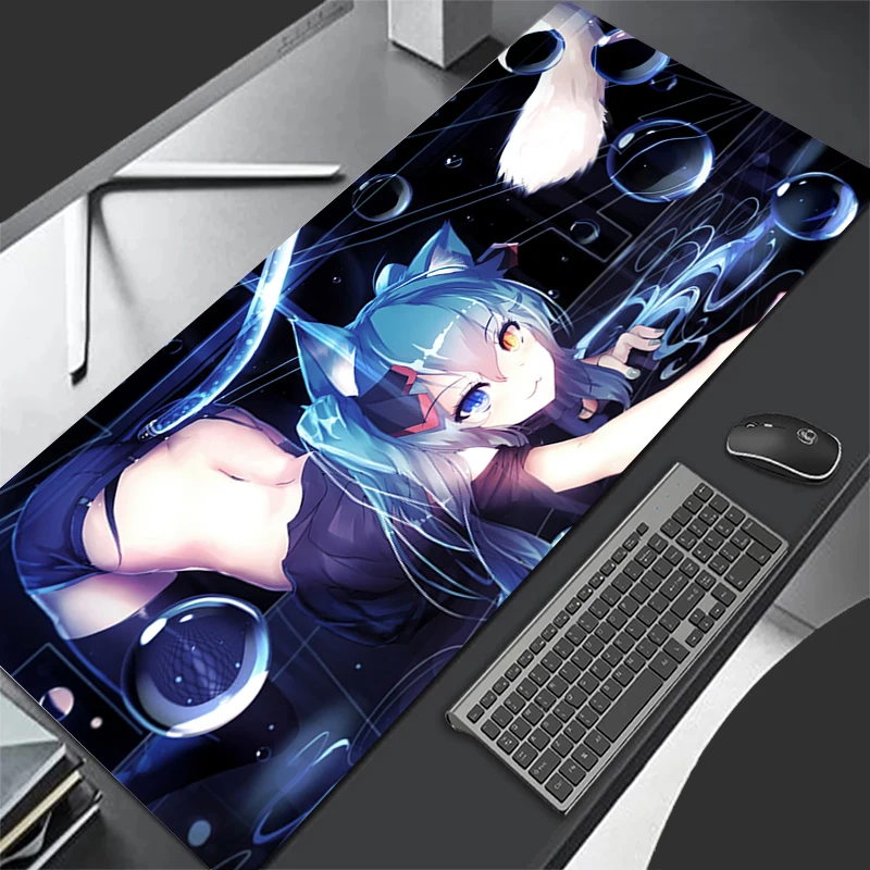 لوحة ماوس كرتونية للفتيات ، حصير مكتب كاواي ، حصيرة طاولة كبيرة ، وردي ، أنيمي ، H-Hatsuns ، M-Mikus ، كمبيوتر محمول ، لوحة مفاتيح ، كمبيوتر شخصي
