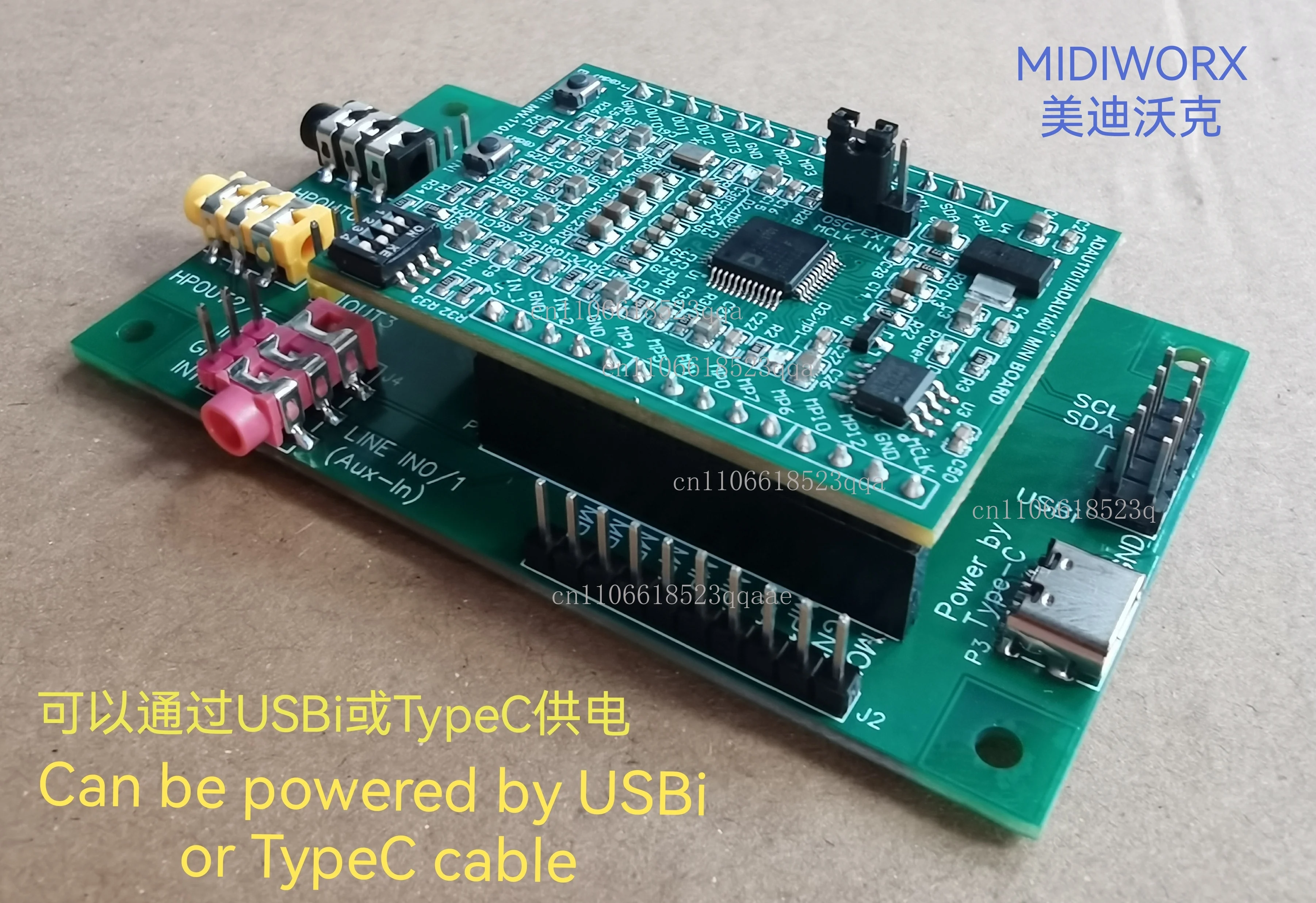 Mini scheda centrale DSP ADAU1701/ADAU1401