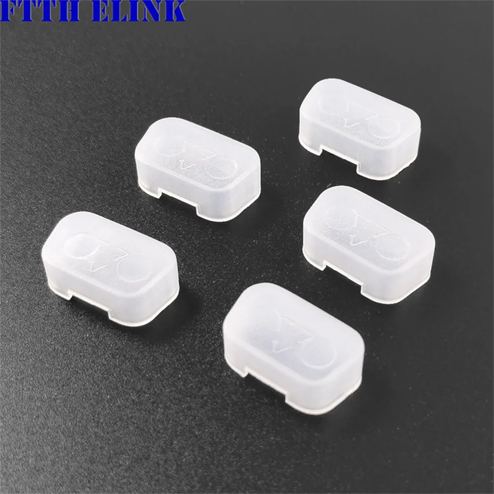 Пылезащитный колпачок DB9P, мужской, 50 шт., 9-контактный VGA, мужской компьютерный последовательный порт, параллельный порт, пылезащитный чехол, прозрачная защитная заглушка FTTHELINK