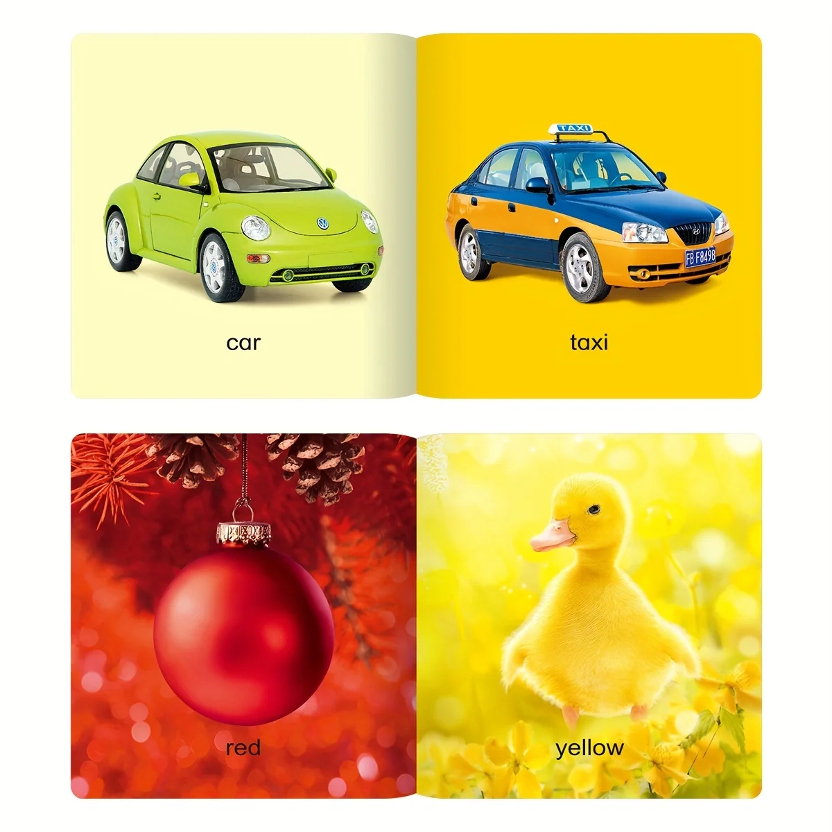 

1 box of 12 English Apple cover Children's Little Encyclopedia Series of object recognition and word learning picture books - Gi