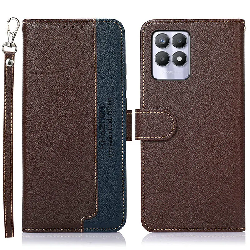 Realme 9i 8i Luxury Case Leather Business Anti-theft RFID Wallet Book Flip Cover For OPPO Realme 8 9 PRO PLUS Retro C21 GT 2 PRO