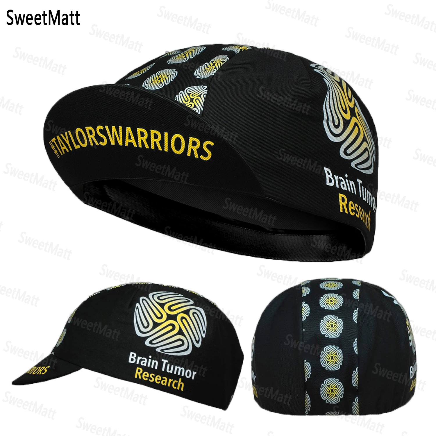 SweetMatt Classic Retro Black Series Polyester Fahrrad-Herrenkappen, Sommer, atmungsaktiv, schnell trocknend, Fahrradhut, Radfahren, Sport, Sturmhaube – Detail 18