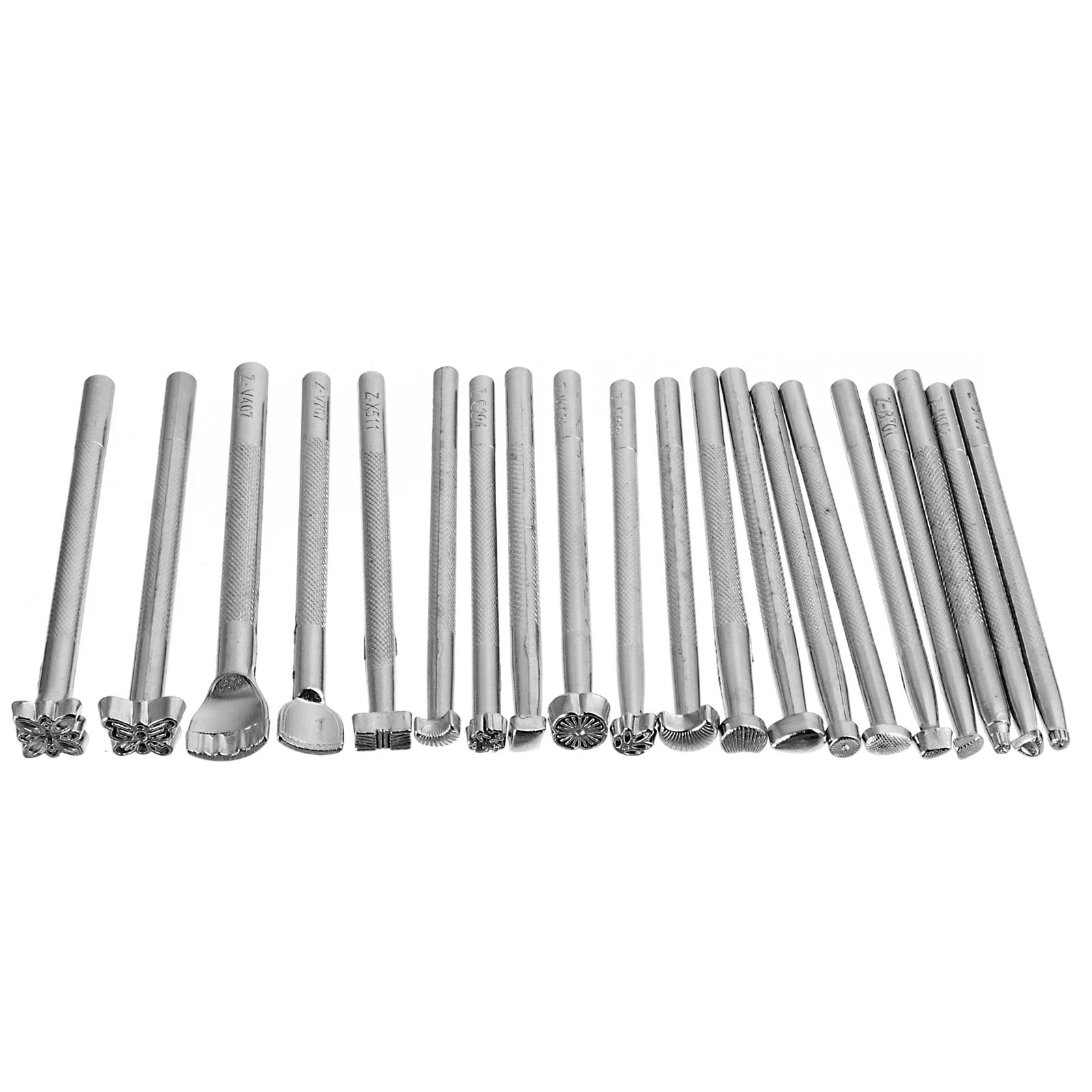 

20 Pcs Tool Set Stamping Punches Saddle Supplies Mold Rust Proof Clear Grain Non Slip Professional Craft Tools