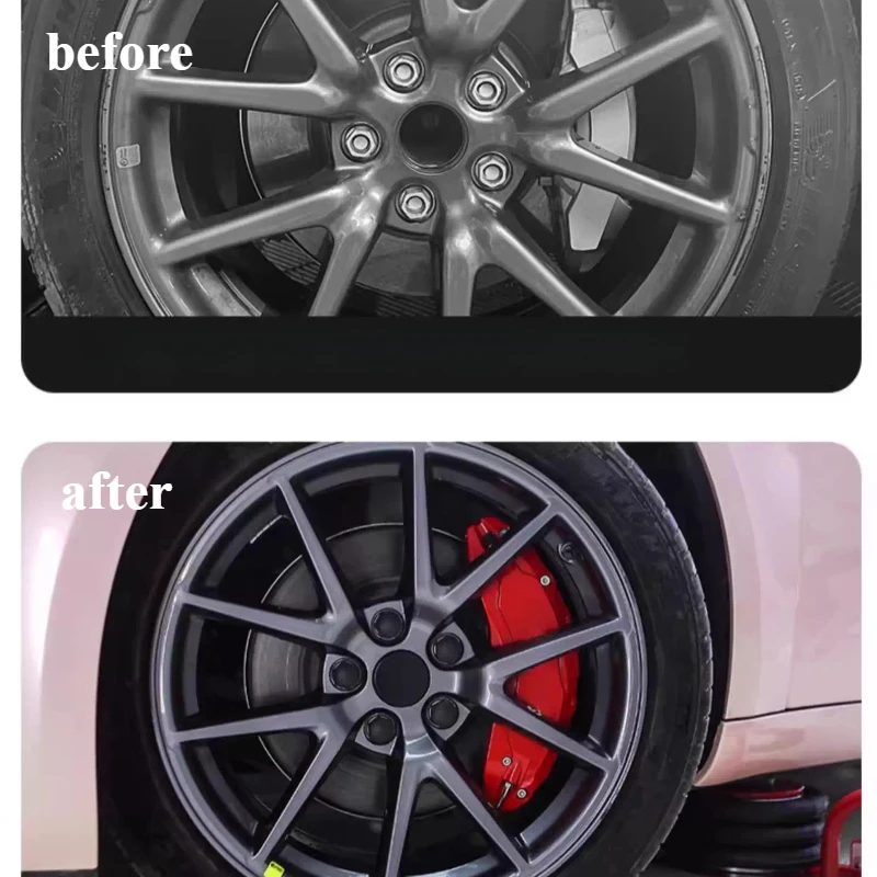 Tesla Model 3/Y 2019-2025 캘리퍼스 커버 특수 휠 허브 브레이크 캘리퍼스 색상 변경 알루미늄 합금 Accesorios Para Auto 썸네일 2